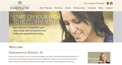 Desktop Screenshot of livingstoncountychiropractic.com