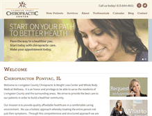 Tablet Screenshot of livingstoncountychiropractic.com